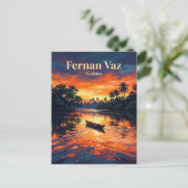 Carte Postale Lagune Fernan Vaz Gabon (Debout devant)