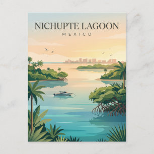 Carte Postale Lagune Nichupté Mexique