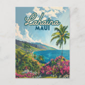 Carte Postale Lahaina Maui Hawaii Beach Coast Retro (Devant)