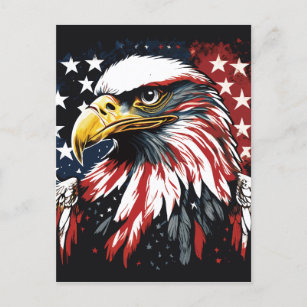 Carte Postale L'aigle majestueux de l'Amérique