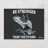 Carte Postale L'Aigle sensibilisation sur l'autisme Est Plus For (Dos)