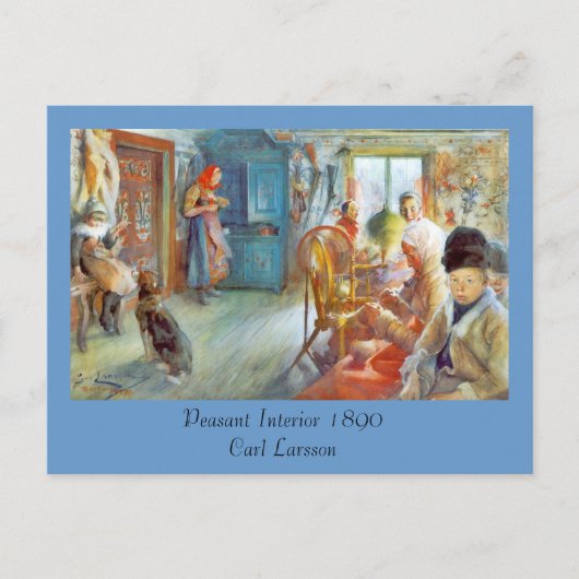 Carte Postale L'aiguille de grand-mère (Intérieur paysan) (Devant)