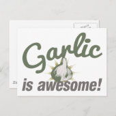 Carte Postale L'ail est génial ! (Devant / Derrière)