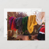 Carte Postale Laine d'Alpaca - Pérou (Devant / Derrière)