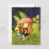 Carte Postale Laine Toadstool Fée (Devant / Derrière)