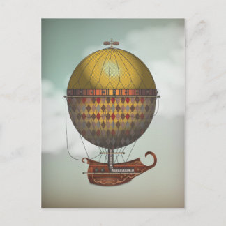 Carte Postale L'Airship Nautisme Steampunk Volant Machine