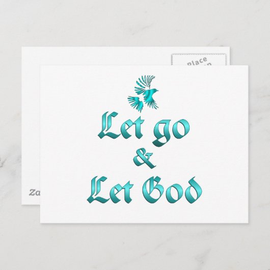 Carte Postale Laisse Dieu (Devant / Derrière)