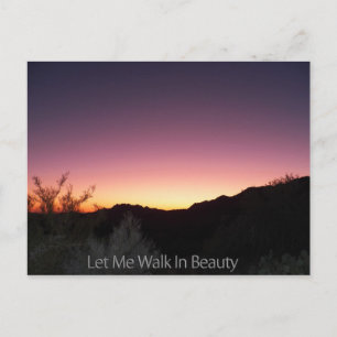 Carte Postale Laisse-Moi Marcher Dans La Beauté