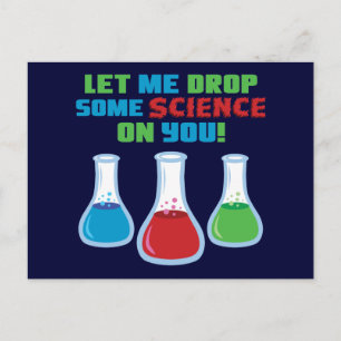 Carte Postale Laisse-Moi Te Laisser Tomber Quelques Sciences