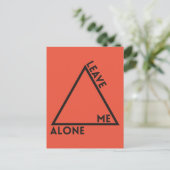 Carte Postale Laisse-moi tranquille (Debout devant)