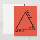 Carte Postale Laisse-moi tranquille (Devant / Derrière)