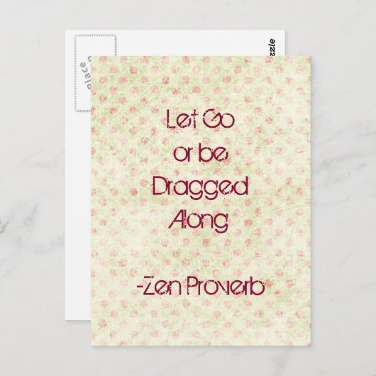 Carte Postale Laisser aller devis (Devant / Derrière)