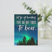 Carte Postale Laisser aller les charges Citation motivationnelle (Debout devant)