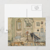 Carte Postale Laisser Dormir Les Chiens Mentir L'Aquarelle Suédo (Devant / Derrière)