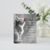 Carte Postale Laisser la vie Citation motivationnelle (Debout devant)