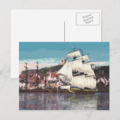 Carte Postale Laisser le port (Devant / Derrière)