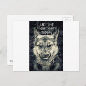 Carte Postale laisser le quart de nuit (Devant / Derrière)