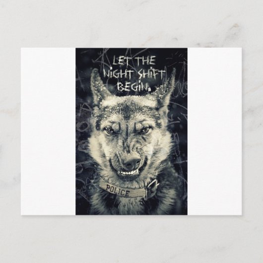 Carte Postale laisser le quart de nuit (Devant)