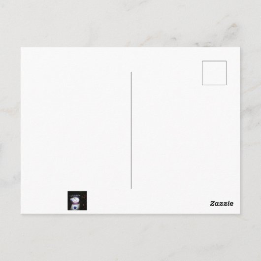 Carte Postale Laisser neiger (Dos)