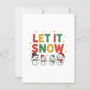 Carte Postale Laisser neiger les neigeurs