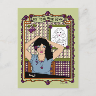 Carte Postale Laisser tomber les cheveux