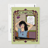 Carte Postale Laisser tomber les cheveux (Devant / Derrière)