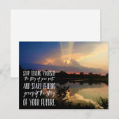 Carte Postale Laisser tomber votre précédente citation inspirant (Devant / Derrière)