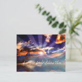 Carte Postale laissez briller votre lumière à travers (Debout devant)