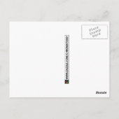 Carte Postale laissez briller votre lumière : arc-en-ciel éclate (Dos)