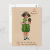 Carte Postale Laissez Erin se souvenir de la Saint Patrick Vinta (Devant / Derrière)