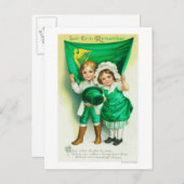 Carte Postale Laissez Erin se souvenir d'un couple tenant un dra (Devant / Derrière)