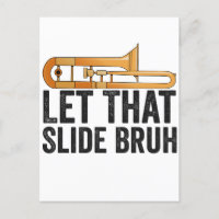 Laissez glisser ça Bro joueur de trombone en cuivr