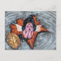 Laissez-la tranquille bébé fée feuilles d'automne
