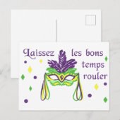 Carte Postale Laissez le bon temps tourner (Devant / Derrière)