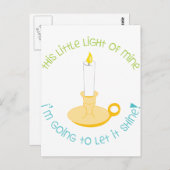 Carte Postale Laissez-le briller (Devant / Derrière)