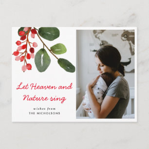 Carte Postale Laissez le ciel et la nature chanter Red Berry P