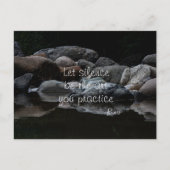 Carte Postale Laissez le silence être l'art que vous pratiquez (Devant)