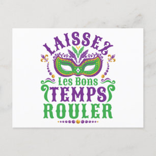 Carte Postale Laissez Les Bons Temps Rouler Mardi Gras
