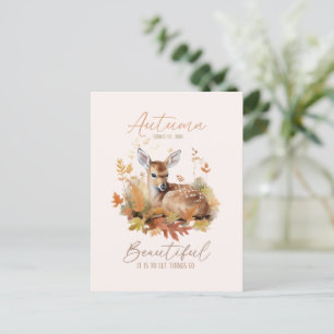 Carte Postale Laissez les choses passer l'automne