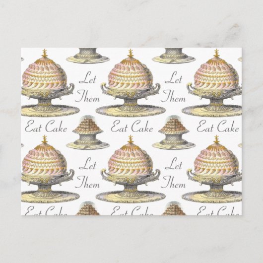 Carte Postale Laissez-Les Manger Cake French Pastry Chef (Devant)