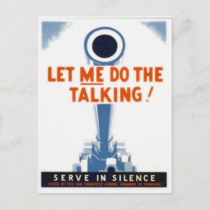 Carte Postale Laissez-Moi Faire L'Affiche 2ÈME GUERRE MONDIALE D