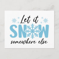 Laissez tomber la neige ailleurs - Drôle de motif