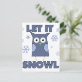 Carte Postale Laissez tomber SNOW OWL (Debout devant)