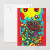 Carte Postale Laissez vos Hallucinations Gratuites - Ken Gage Ar (Devant / Derrière)