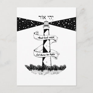 Carte Postale LAISSEZ-Y UN phare LUMINEUX