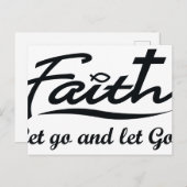 Carte Postale Laissons Dieu aller (Devant / Derrière)