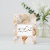 Carte Postale Laissons Dieu Citer l'inspiration chrétienne (Debout devant)