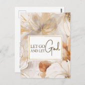 Carte Postale Laissons Dieu Citer l'inspiration chrétienne (Devant / Derrière)