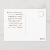 Carte Postale Laissons Dieu Citer l'inspiration chrétienne (Dos)