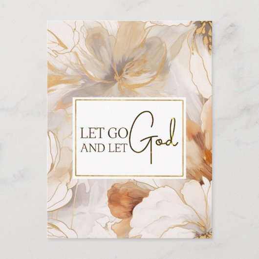 Carte Postale Laissons Dieu Citer l'inspiration chrétienne (Devant)